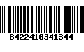 Código de Barras 8422410341344