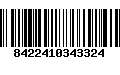 Código de Barras 8422410343324