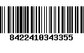 Código de Barras 8422410343355