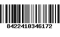 Código de Barras 8422410346172