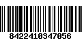 Código de Barras 8422410347056