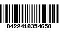 Código de Barras 8422410354658