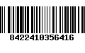 Código de Barras 8422410356416