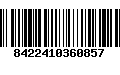 Código de Barras 8422410360857