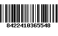 Código de Barras 8422410365548