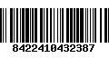 Código de Barras 8422410432387