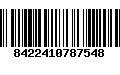 Código de Barras 8422410787548