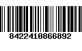 Código de Barras 8422410866892