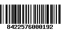 Código de Barras 8422576000192