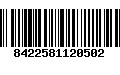 Código de Barras 8422581120502