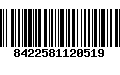 Código de Barras 8422581120519