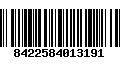 Código de Barras 8422584013191