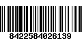 Código de Barras 8422584026139