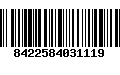 Código de Barras 8422584031119