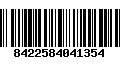 Código de Barras 8422584041354