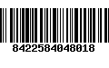 Código de Barras 8422584048018