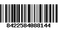 Código de Barras 8422584088144