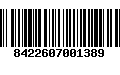 Código de Barras 8422607001389