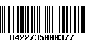 Código de Barras 8422735000377