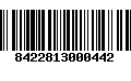 Código de Barras 8422813000442