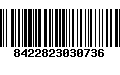 Código de Barras 8422823030736