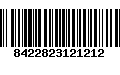 Código de Barras 8422823121212