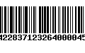 Código de Barras 84228371232640000457