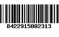 Código de Barras 8422915002313