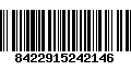 Código de Barras 8422915242146