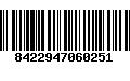 Código de Barras 8422947060251