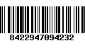 Código de Barras 8422947094232