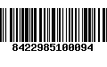 Código de Barras 8422985100094