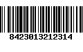 Código de Barras 8423013212314