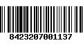 Código de Barras 8423207001137