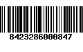 Código de Barras 8423286000847