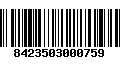 Código de Barras 8423503000759