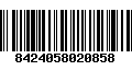 Código de Barras 8424058020858