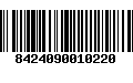 Código de Barras 8424090010220