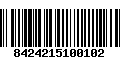 Código de Barras 8424215100102