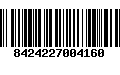 Código de Barras 8424227004160