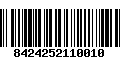 Código de Barras 8424252110010