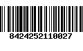 Código de Barras 8424252110027