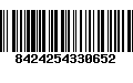 Código de Barras 8424254330652