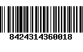 Código de Barras 8424314360018