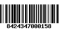 Código de Barras 8424347000158