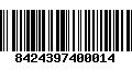 Código de Barras 8424397400014