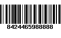 Código de Barras 8424465988888