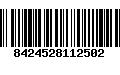 Código de Barras 8424528112502