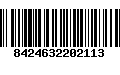 Código de Barras 8424632202113