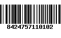 Código de Barras 8424757110102